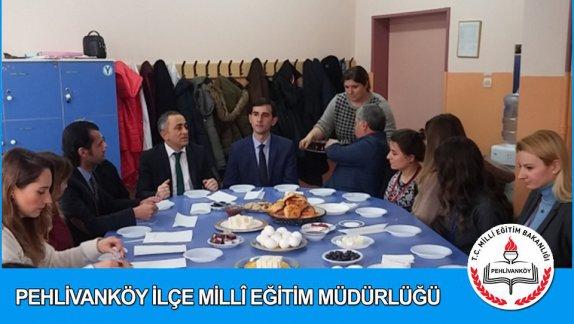 İlçe Kaymakamı Hasan MEŞELİ Ve İlçe Milli Eğitim Müdürü Necmettin AYÇİÇEK´in Atatürk Ortaokuluna Ziyaretleri
